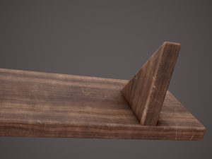 Medieval tavern shelf Modello 3D