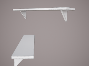 Medieval tavern shelf Modello 3D