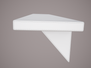 Medieval tavern shelf Modello 3D