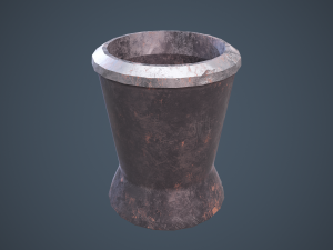 medieval tavern water cup 3D 模型