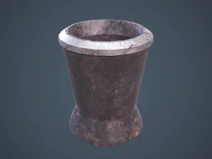 medieval tavern water cup 3D 모델