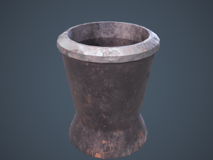 medieval tavern water cup 3D 模型