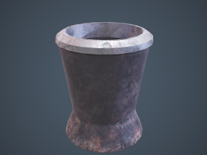 medieval tavern water cup 3D 模型