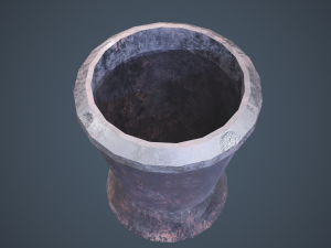 medieval tavern water cup 3D 模型