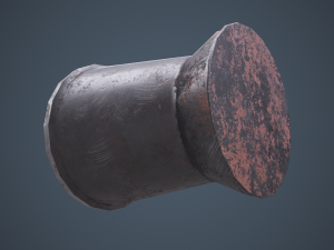 medieval tavern water cup 3D 模型