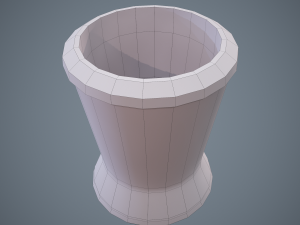 medieval tavern water cup 3D 模型