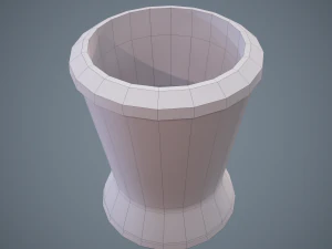 medieval tavern water cup 3D Model
