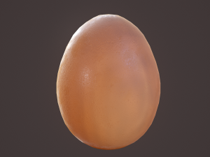 brown egg 3D Model