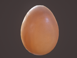 brown egg 3D Model