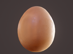 brown egg 3D Model