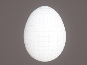 brown egg 3D Model