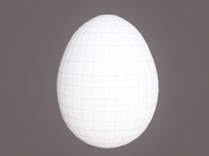 brown egg 3D Model