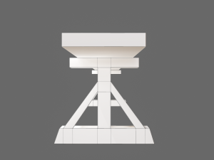 Wooden tables wide and thin Modèle 3D