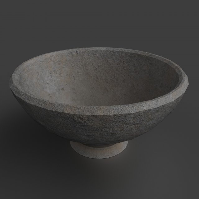 medieval tavern bowl 3D Model .c4d .max .obj .3ds .fbx .stl .blend 