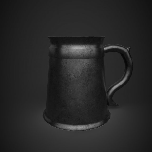 medieval tavern cup 3D 모델 .c4d .max .obj .3ds .fbx .stl .blend 