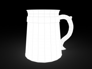 medieval tavern cup 3D 모델