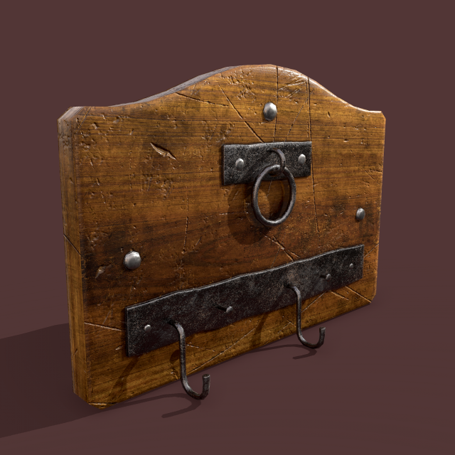 wall rack 3D Modell .c4d .max .obj .3ds .fbx .stl .blend 