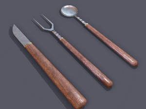 Medieval cutlery Model 3D