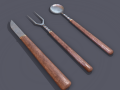 Medieval Cutlery 3D Model