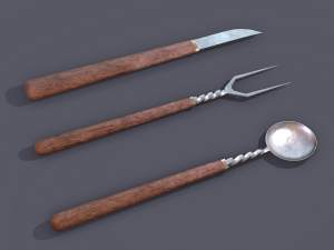 Medieval cutlery 3D Модель