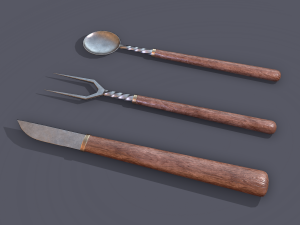 Medieval cutlery 3D Модель