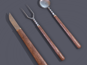 Medieval cutlery 3D Модель