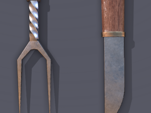 Medieval cutlery 3D Модель