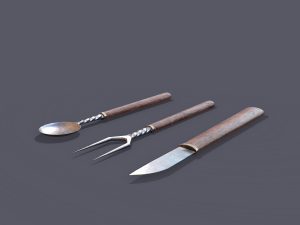 Medieval cutlery 3D Модель