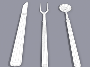 Medieval cutlery 3D Модель