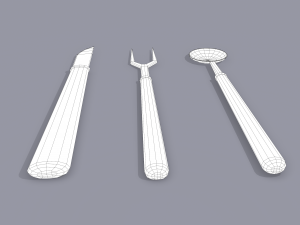 Medieval cutlery 3D Модель