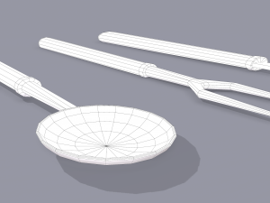 Medieval cutlery 3D Модель