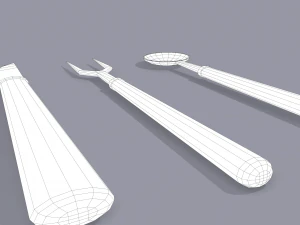 Medieval cutlery 3D Model