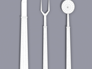 Medieval cutlery 3D Модель