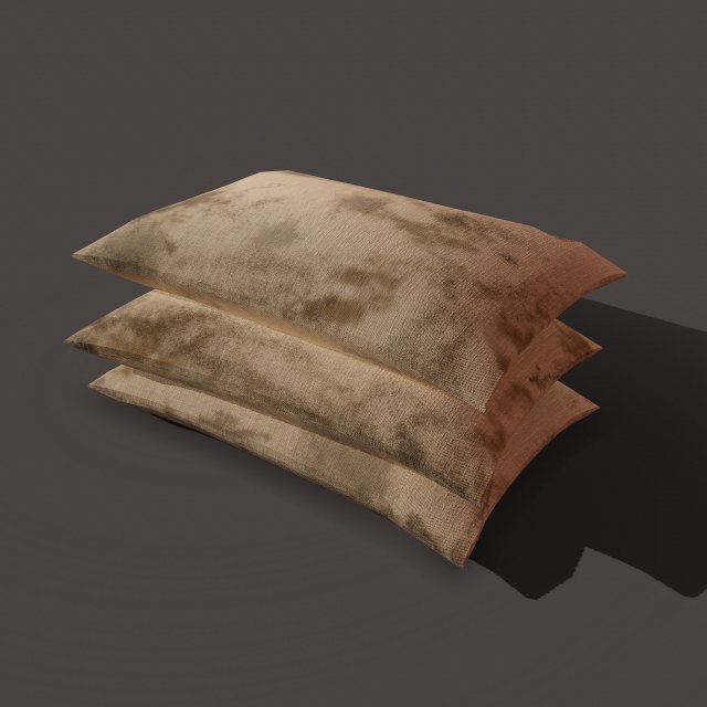 Burlap sacks three straight Modello 3D .c4d .max .obj .3ds .fbx .stl .blend