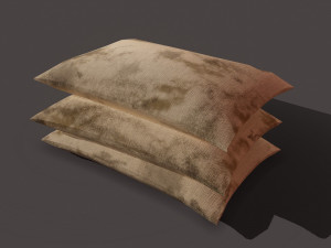 Burlap sacks three straight 3D Модель