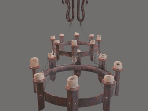 Medieval chandelier 3Dモデル