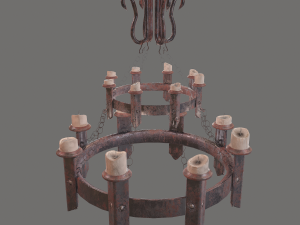 Medieval chandelier 3Dモデル