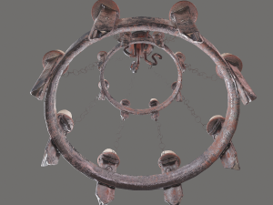 Medieval chandelier 3Dモデル