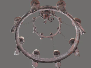 Medieval chandelier 3D Model
