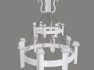 Medieval chandelier 3Dモデル