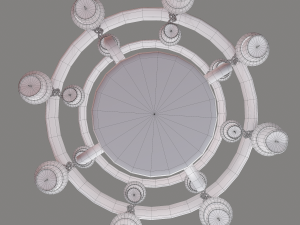 Medieval chandelier 3Dモデル