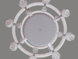 Medieval chandelier 3D Model