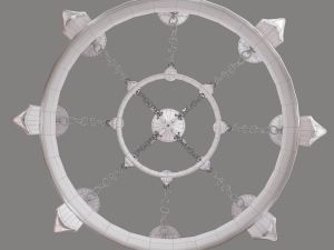 Medieval chandelier 3Dモデル