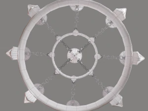 Medieval chandelier 3D Model