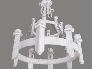 Medieval chandelier 3Dモデル