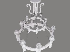 Medieval chandelier 3Dモデル