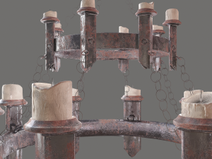 Medieval chandelier 3Dモデル