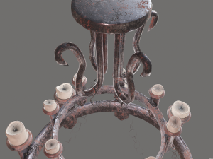 Medieval chandelier 3Dモデル