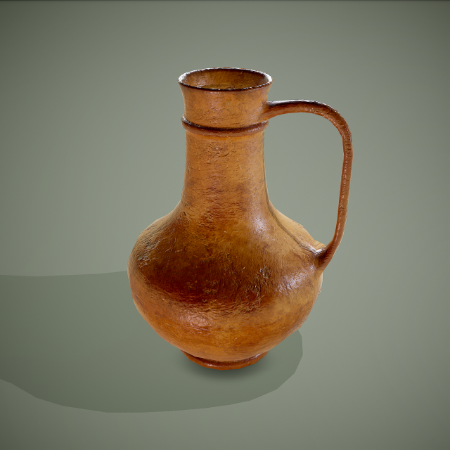 Clay pot 3D Model .c4d .max .obj .3ds .fbx .stl .blend 
