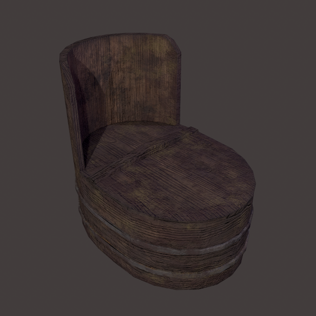 Chamber pot Modello 3D .c4d .max .obj .3ds .fbx .stl .blend 